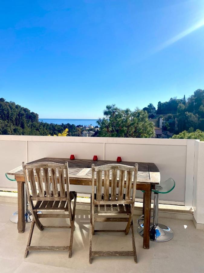 Appartement Luxe - 3 Pieces Avec Vue Mer, Piscine Et Tennis Nice Exterior photo