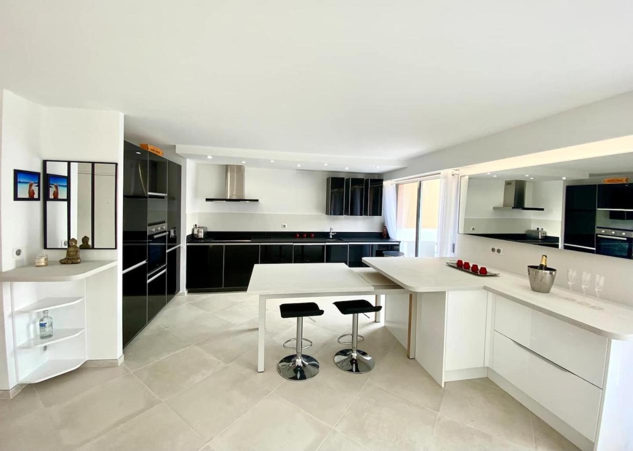 Appartement Luxe - 3 Pieces Avec Vue Mer, Piscine Et Tennis Nice Exterior photo